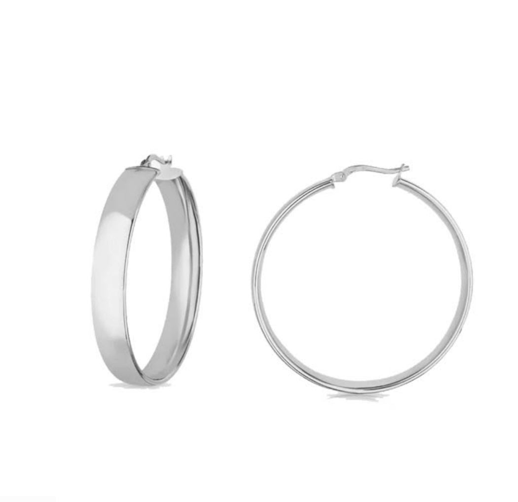 Orecchini Donna Liu Jo Cerchi  Acciaio Bianco LJ2382